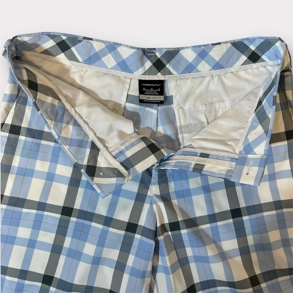 Nike Golf Flat-Front Plaid Golf Shorts - Picture 4 of 8